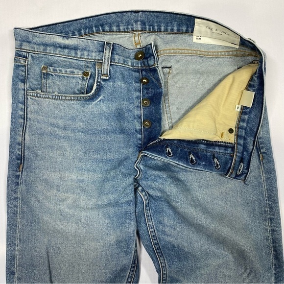 RAG & BONE Men’s Fit 2 Slim Jeans in Jamie Wash 32 - Picture 4 of 8